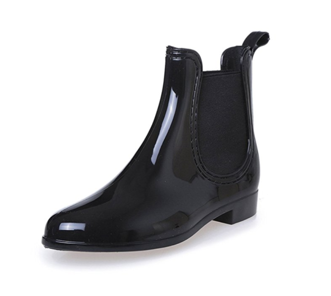 No. 567 Black Ankle Chelsea Boots